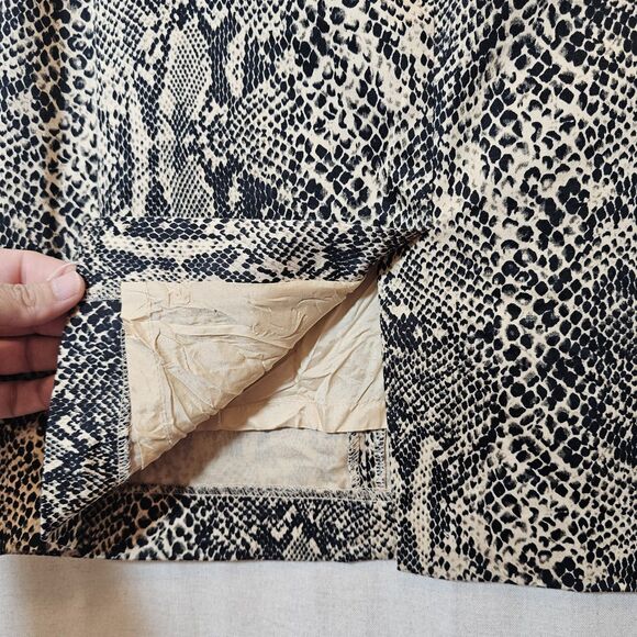 Michael Kors Womens Size 10 Pencil Skirt Snake Print Tan Black Office Career - Picture 4 of 11